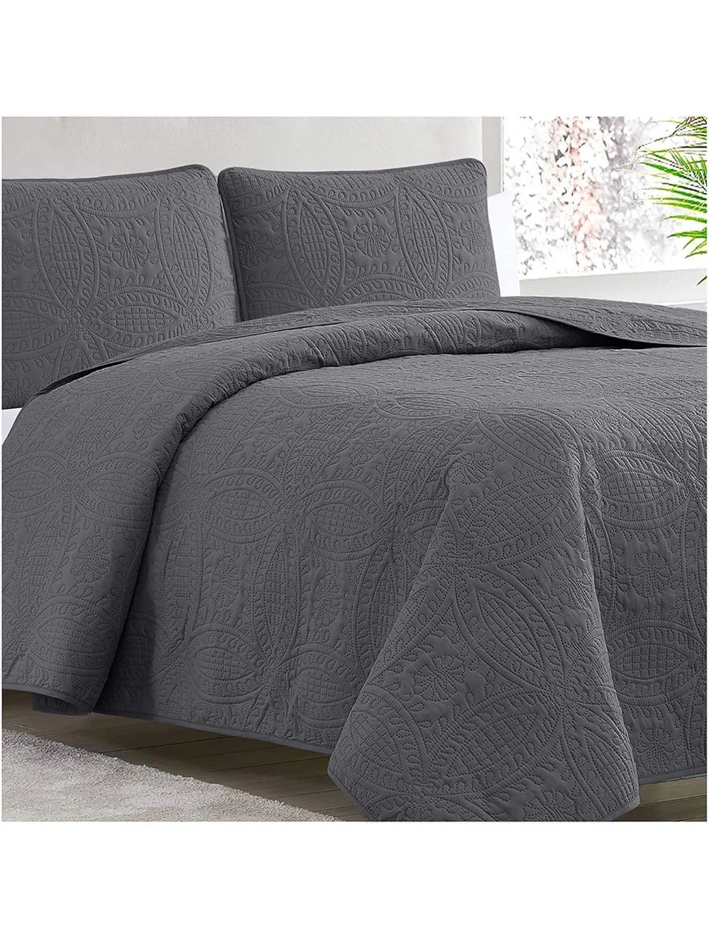Mellanni full/queen  Bedspread Coverlet Set - Bedding Cover with Sham